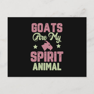 Goat design postcard