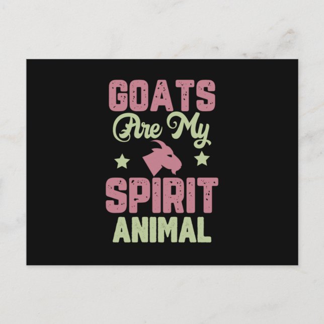 Goat design postcard (Front)