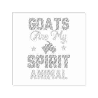 Goat design self-inking stamp