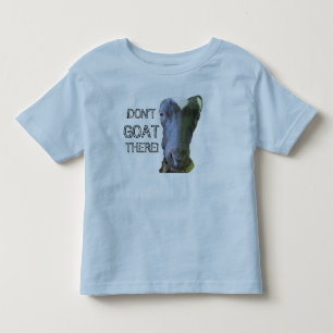 Goat "DON'T GOAT THERE" Toddler Ringer T-Shirt