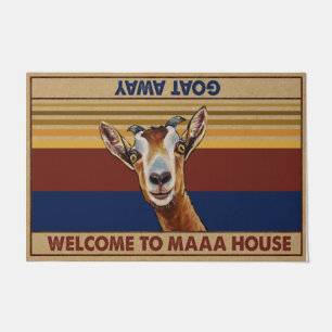 Goat Doormat, Funny Goat Lover Gift Doormat