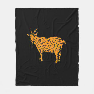 Goat Easy Halloween Outfit Fleece Blanket