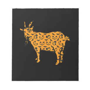 Goat Easy Halloween Outfit Notepad