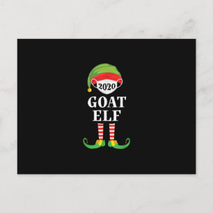 Goat Elf Matching Christmas Group Party Family Postcard