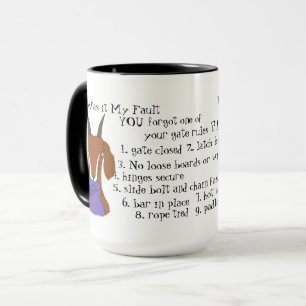 Goat, escape artist, nubian, boer mug