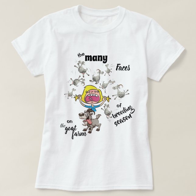 Goat Farm Funny Breeding Season T-Shirt (Design Front)