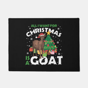 Goat For Christmas Funny Christmas Gift Doormat