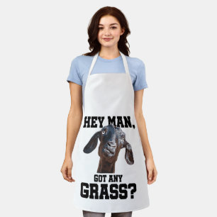 Goat for Goat Lovers Farm Apparel Meme Pun Funny G Apron