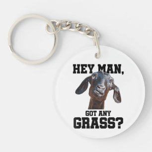Goat for Goat Lovers Farm Apparel Meme Pun Funny G Keychain