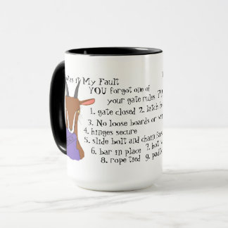 Goat, funny goats, toggenburg, sannen mug