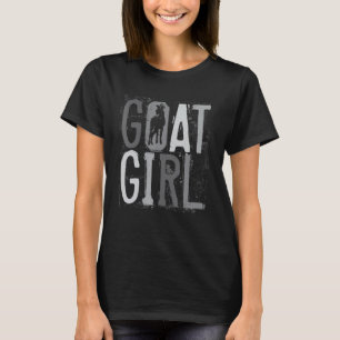 Goat Girl Farmer Farm Animal For Women Retro T-Shirt