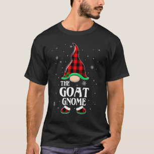 Goat Gnome Buffalo Plaid Matching Family Group Chr T-Shirt