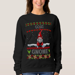 Goat Gnome Matching Family Christmas Ugly Pjs Sweatshirt