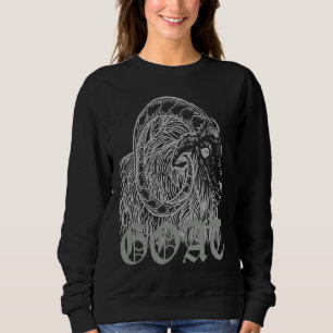 Goat Goat Satanic Goat Stand Devil Antichrist Horn Sweatshirt