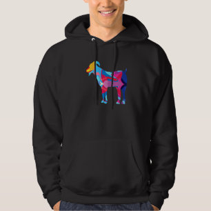 Goat Goats Colourful Graphic Hoodie