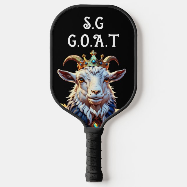 GOAT greatest of all time champion player pickle  Pickleball Paddle (Front)