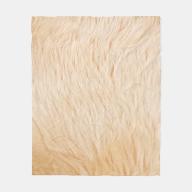 Goat hair fur animal texture fleece blanket (Front)