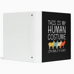 Goat Halloween Human Costume Binder