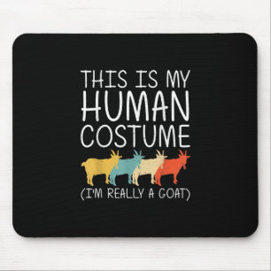 Goat Halloween Human Costume Mouse Pad