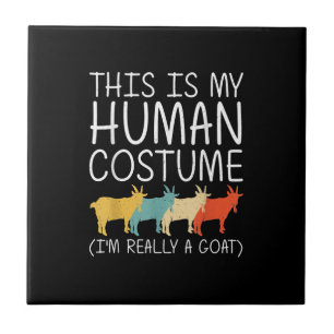 Goat Halloween Human Costume Tile