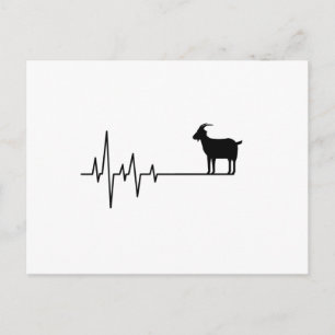 Goat Heartbeat Postcard