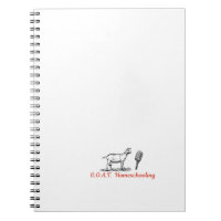 GOAT Homeschooling Logo Notebook