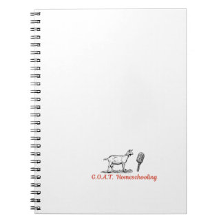 GOAT Homeschooling Logo Notebook
