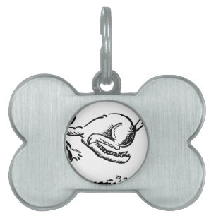 Goat horn ram custom personalize Anniversaries Pet ID Tag