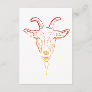 goat illustration invitation