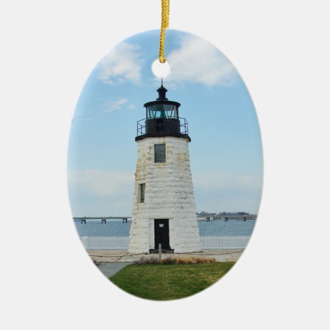 Goat Island Lighthouse Ornament (Front)