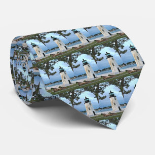 Goat Island Lighthouse, Rhode Island RI Mens Tie