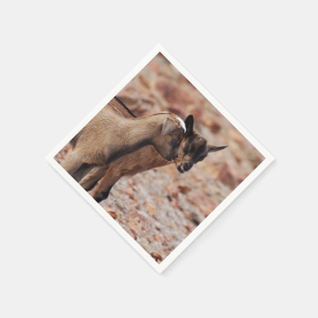 Goat Kids Napkin (Corner)