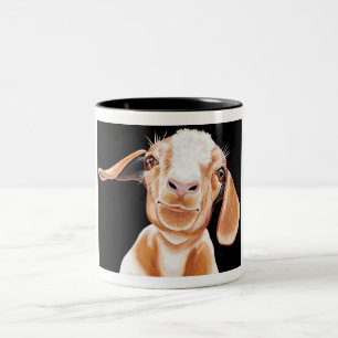 Goat Love Two-Tone Coffee Mug