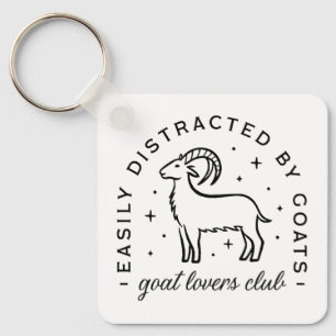 Goat lover farm life quotes aesthetic keychain