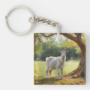 Goat Lover Keychain