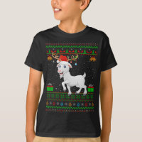Goat Lover Santa Hat Matching Ugly Goat Christmas