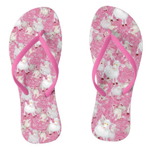 GOAT Lover Too Many Goats GetYerGoat™ Flip Flops