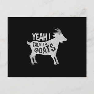 Goat Lovers Goat Joke Gift Announcement Postcard