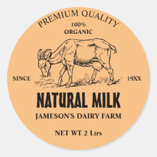 Goat Milk Custom Label Sticker