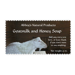 Goat Milk Soap Label - customizable