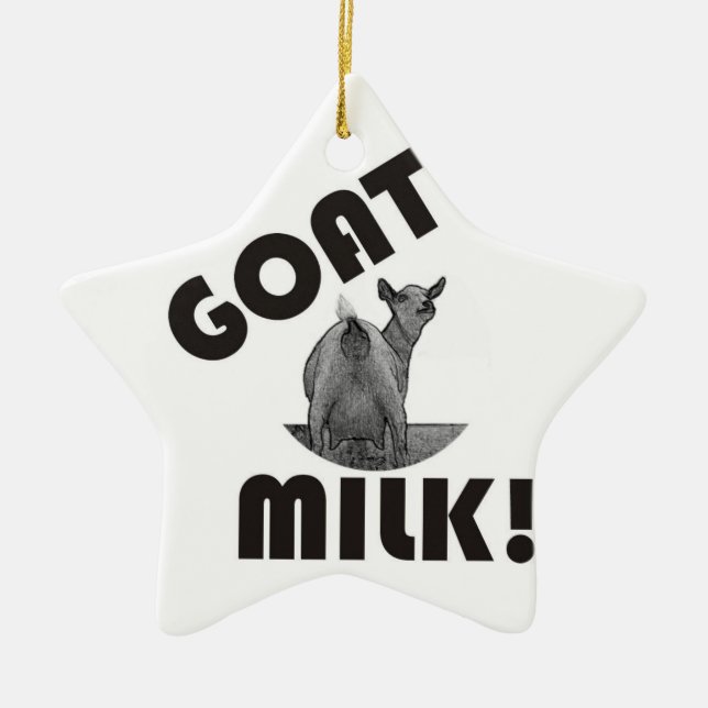 GOAT MILK STAR CHRISTMAS ORNAMENT (Front)