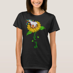 Goat Mom Cute Farm Animals On Sunflower Farmer Mot T-Shirt