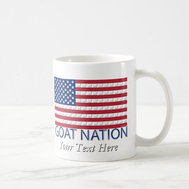 GOAT NATION The American Goat  GetYerGoat™ Coffee Mug (Right)