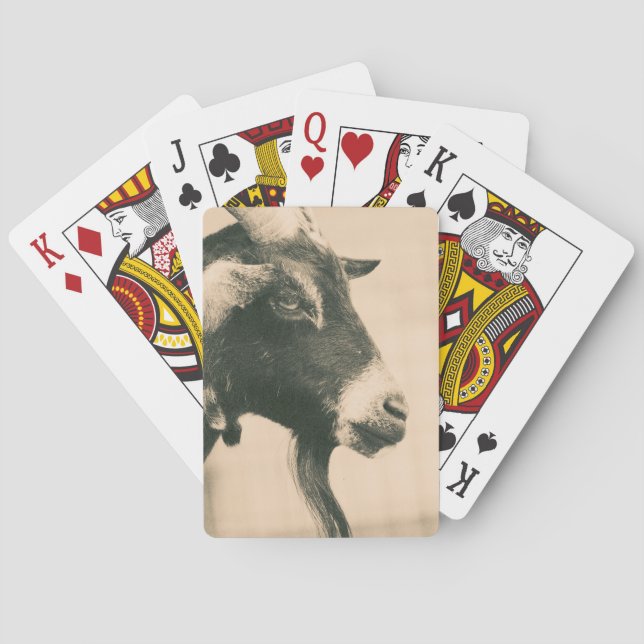 Goat Profile Playing Cards (Back)