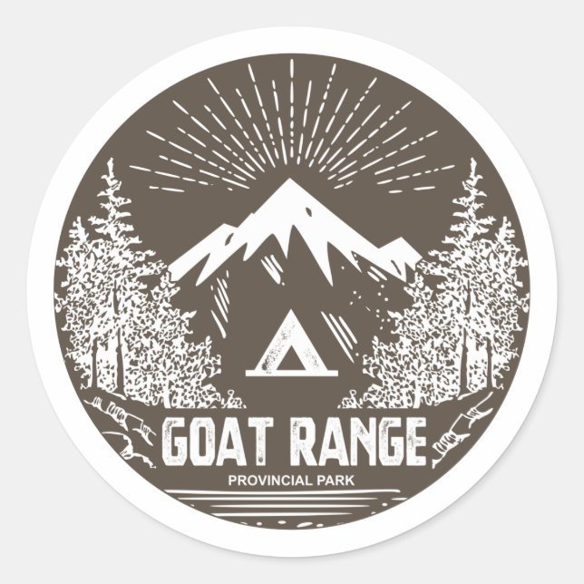 Goat Range Provincial Park Classic Round Sticker (Front)