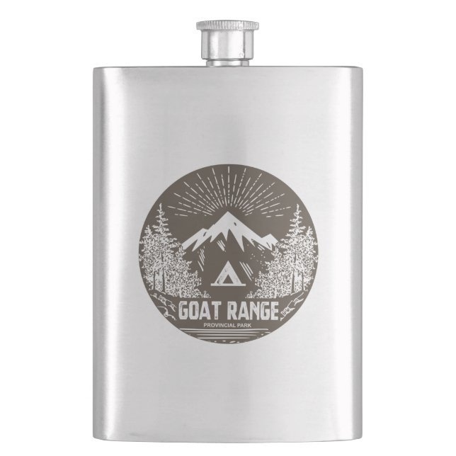 Goat Range Provincial Park Hip Flask (Front)