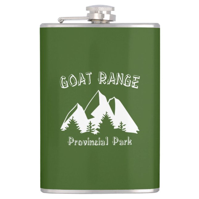Goat Range Provincial Park Hip Flask (Front)