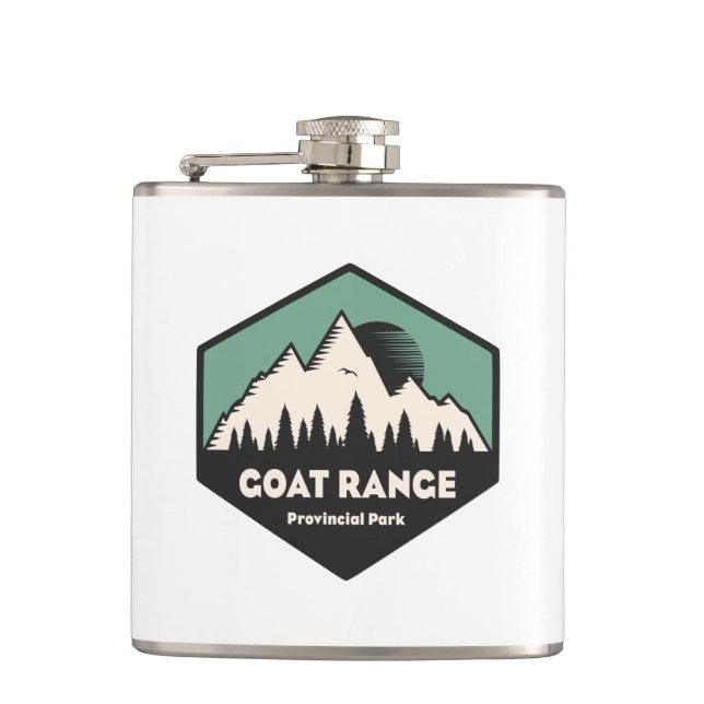 Goat Range Provincial Park Hip Flask (Front)