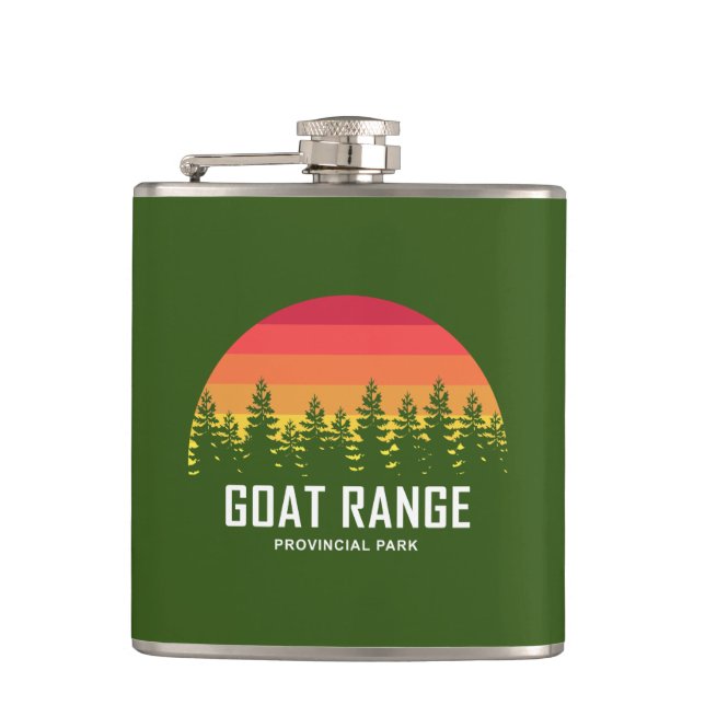Goat Range Provincial Park Hip Flask (Front)