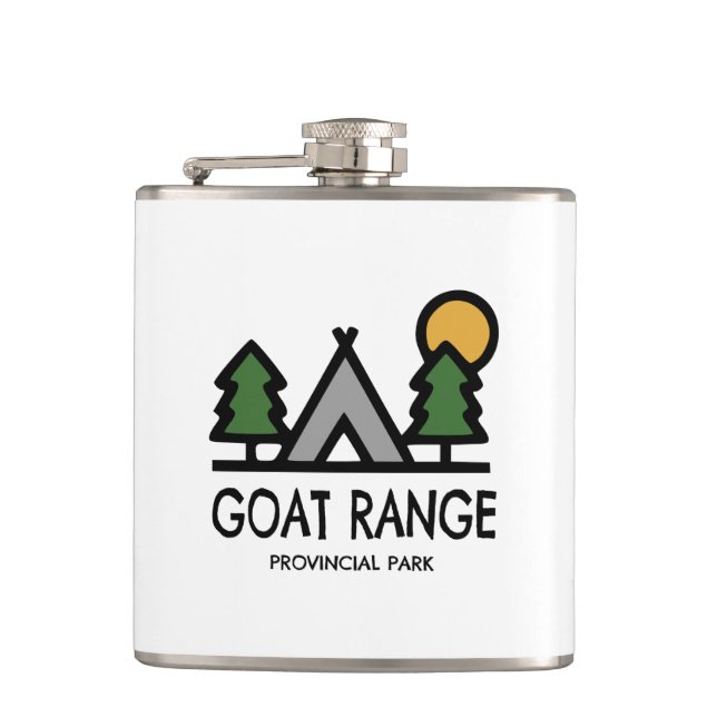 Goat Range Provincial Park Hip Flask (Front)